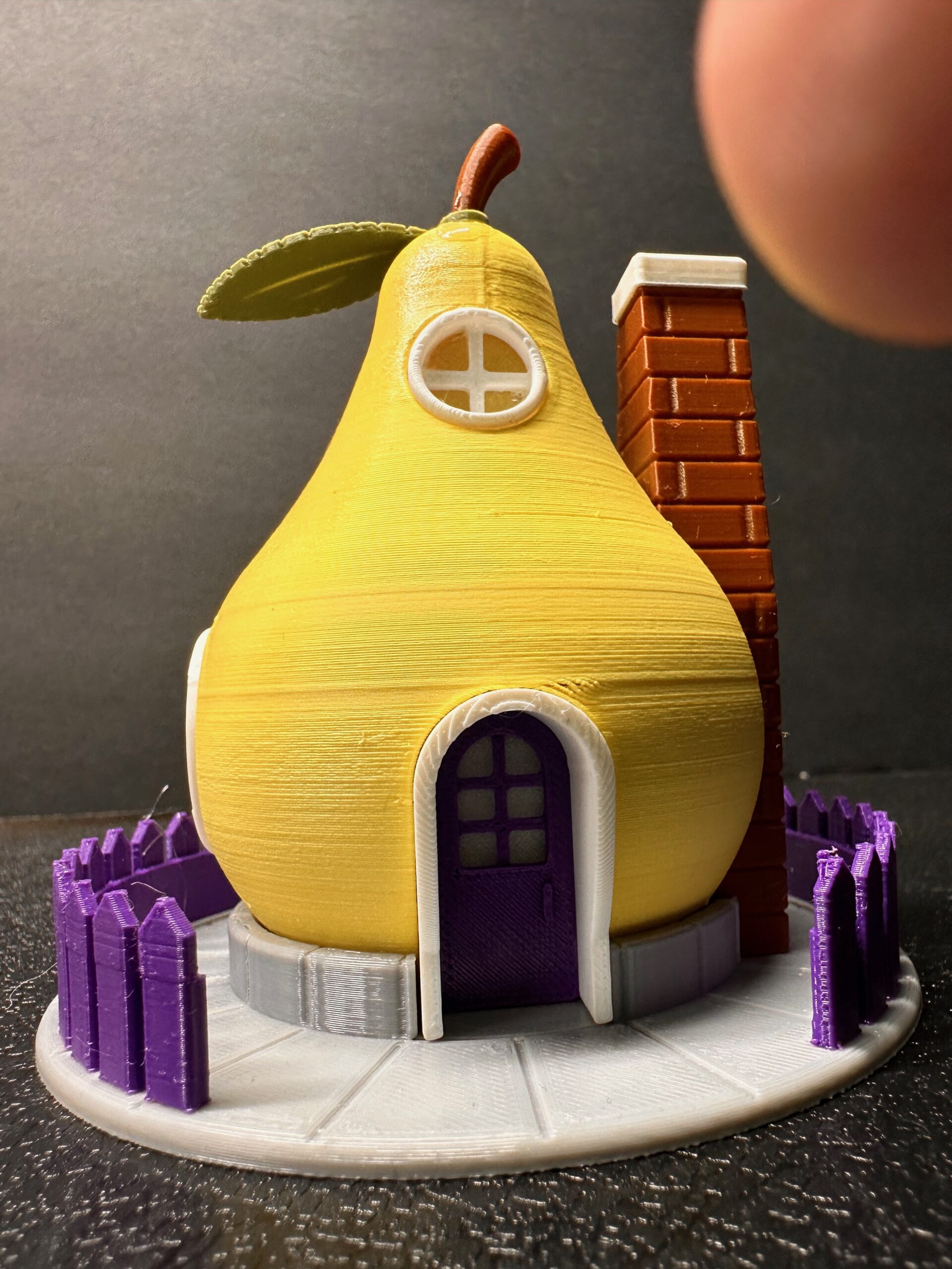Yellow Pear Fairy House