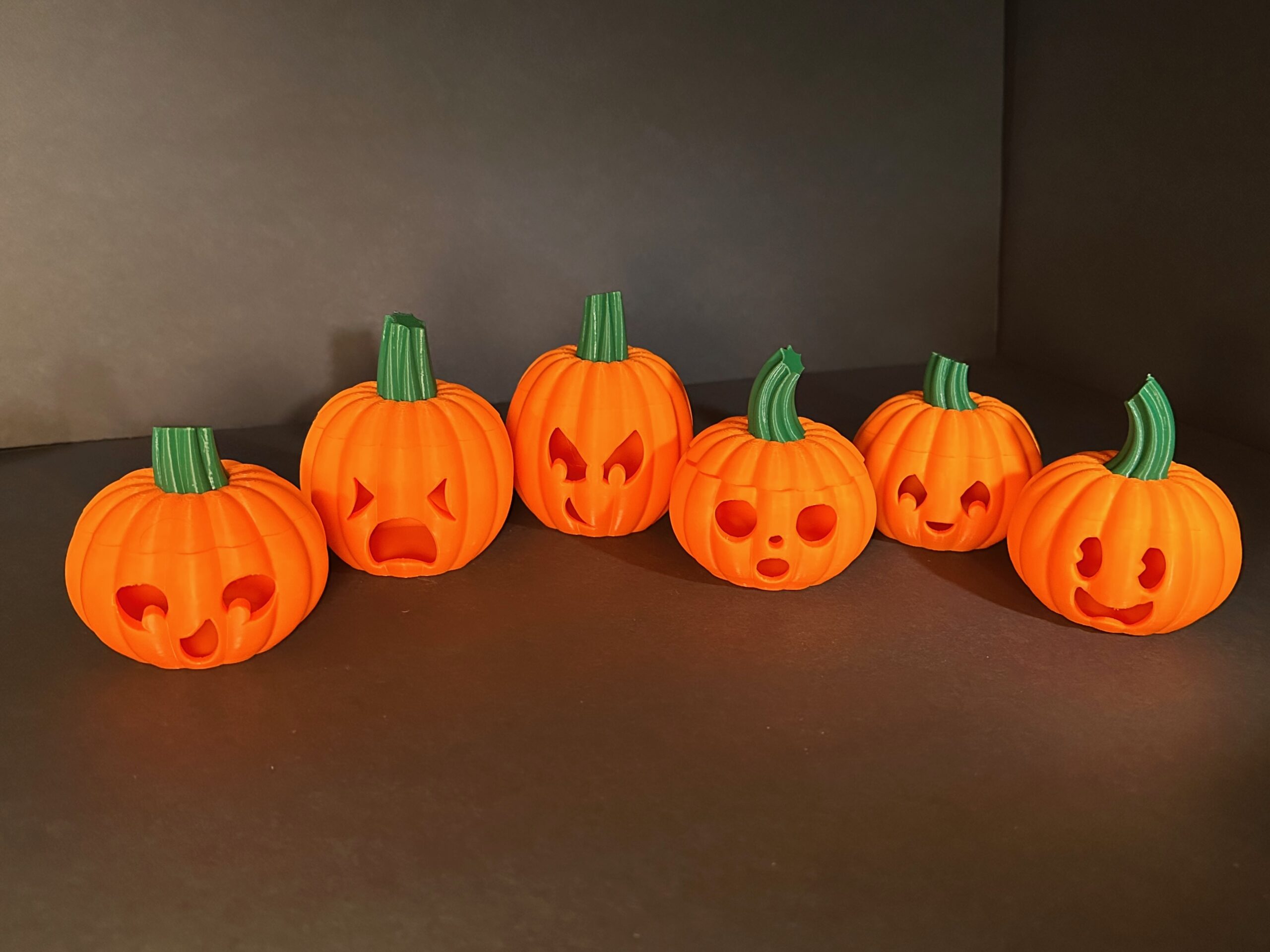 Tea Light Pumpkin Family - Complete Set of 6