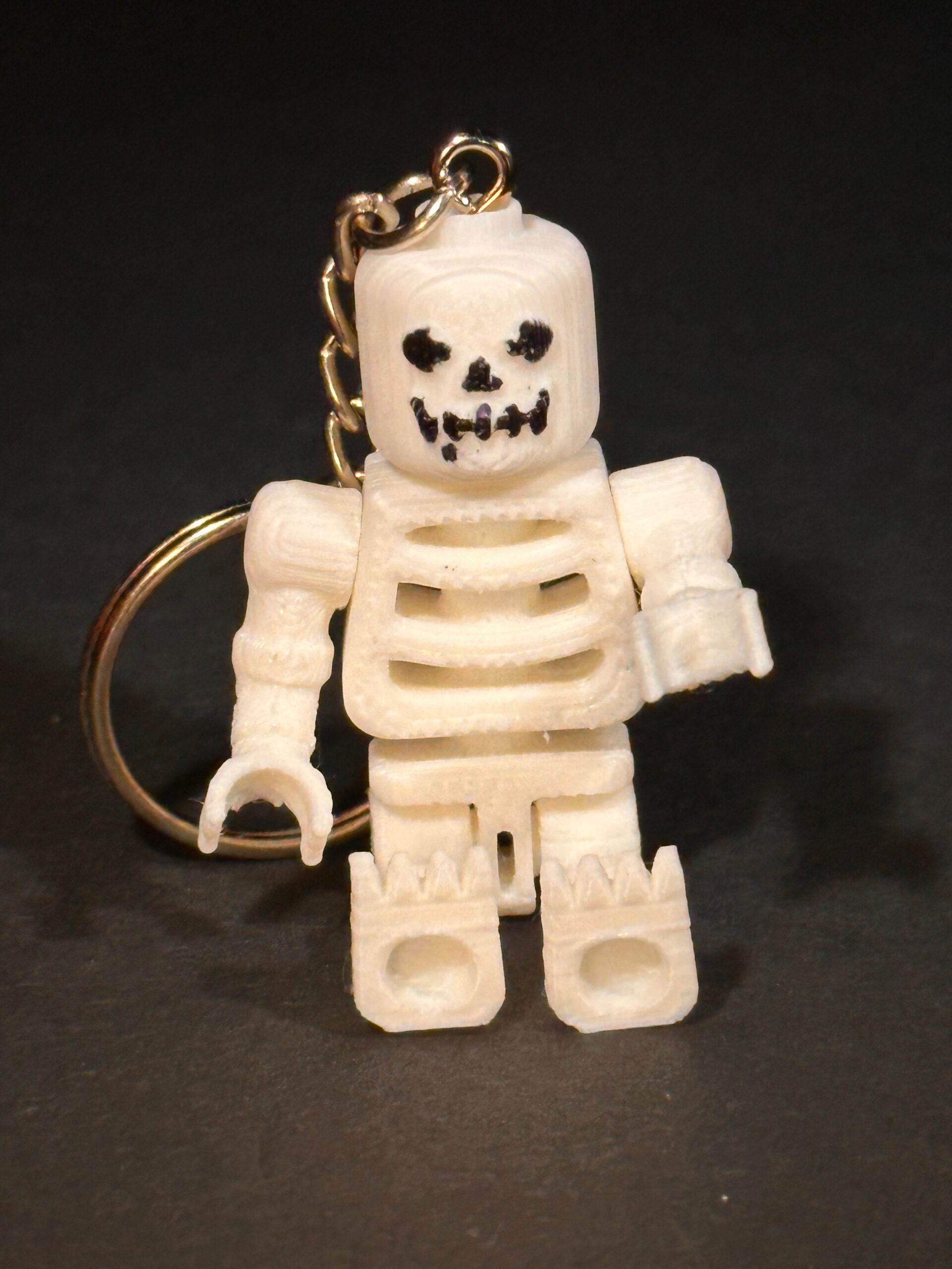 Skeleton Logo Man Keychain