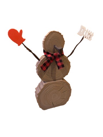 Wood Log Like Snowman