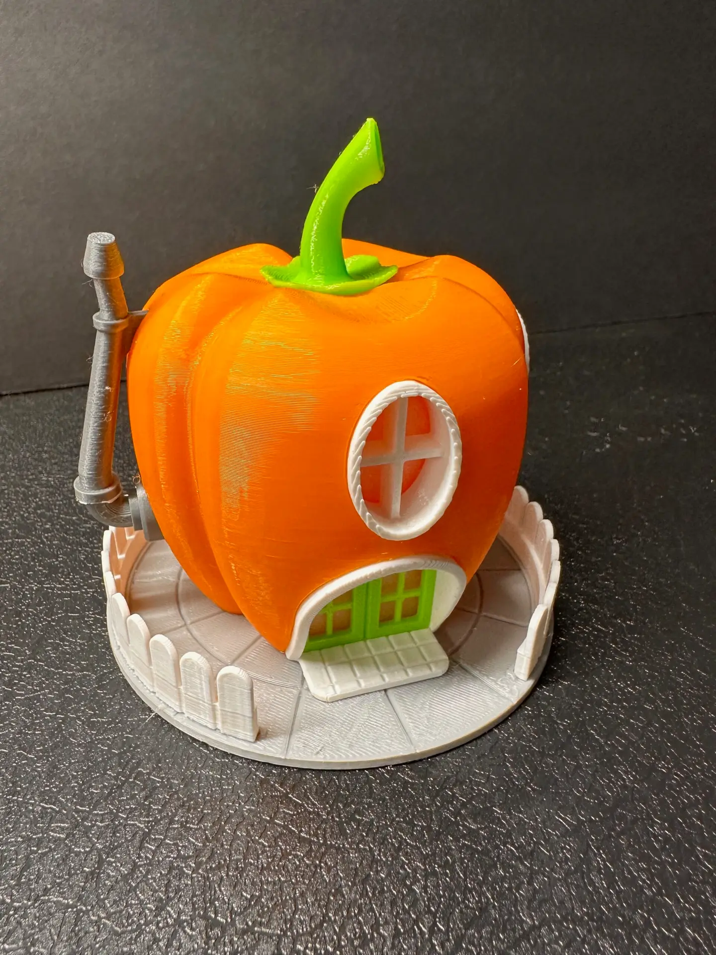 Orange Pepper Fairy House