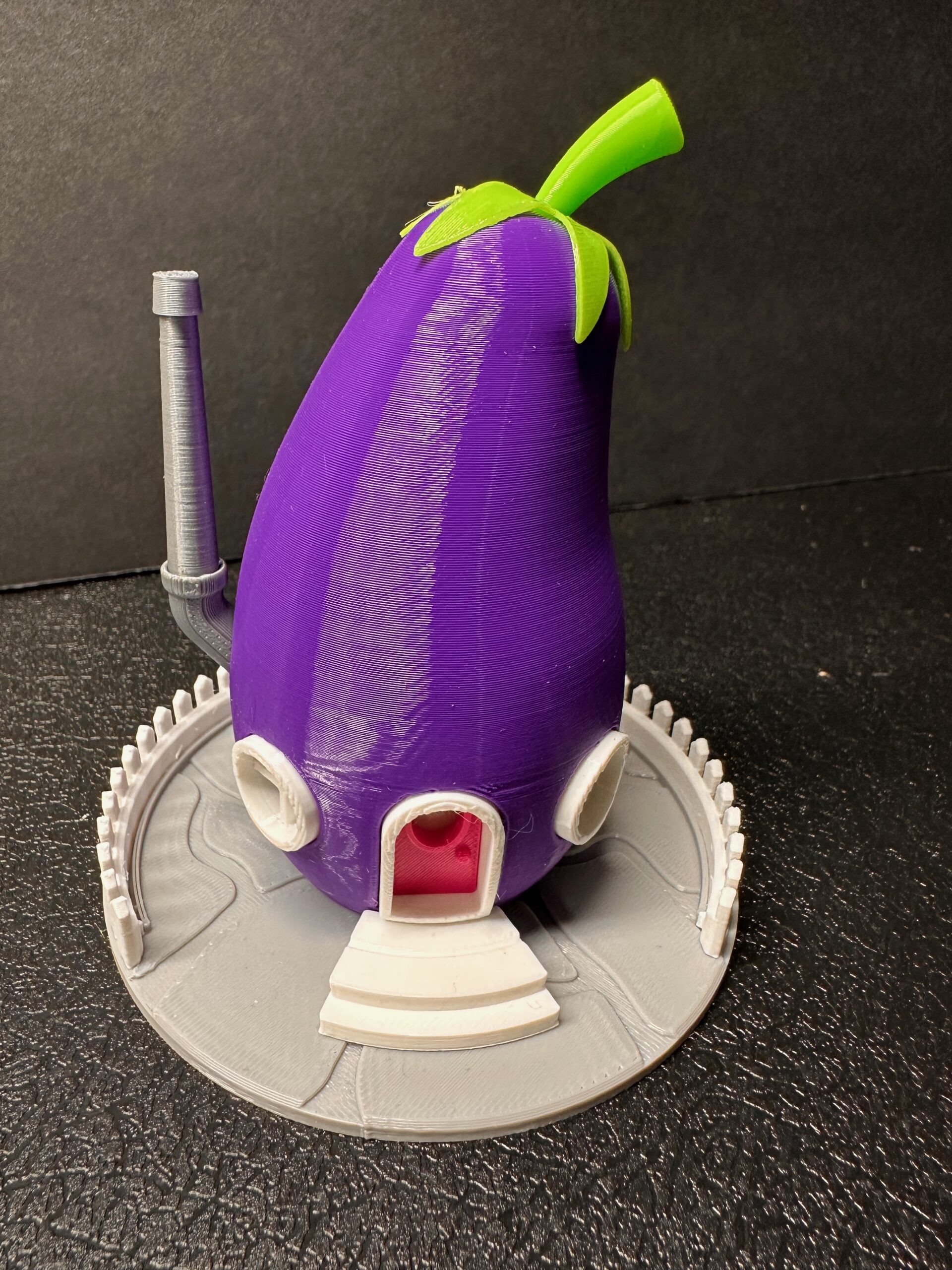 Egg Plant Fairy House