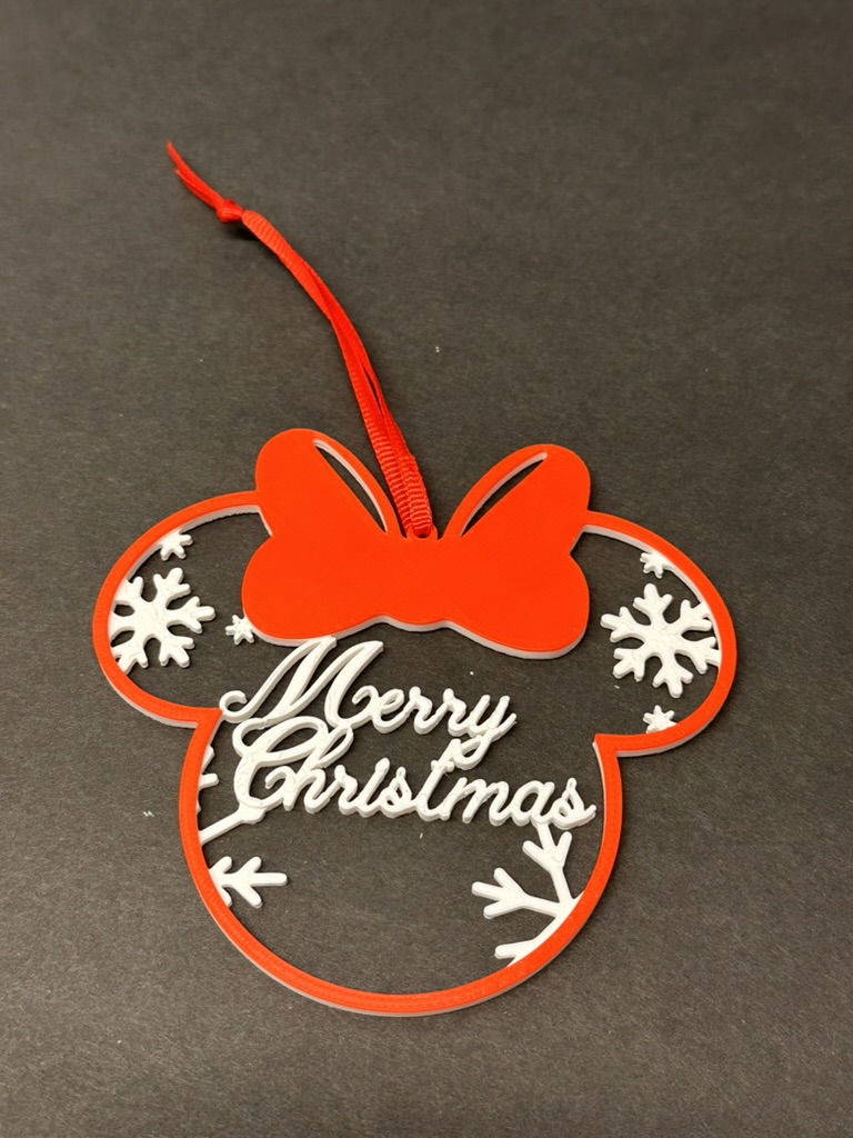 Minnie Ears - Red - Merry Christmas