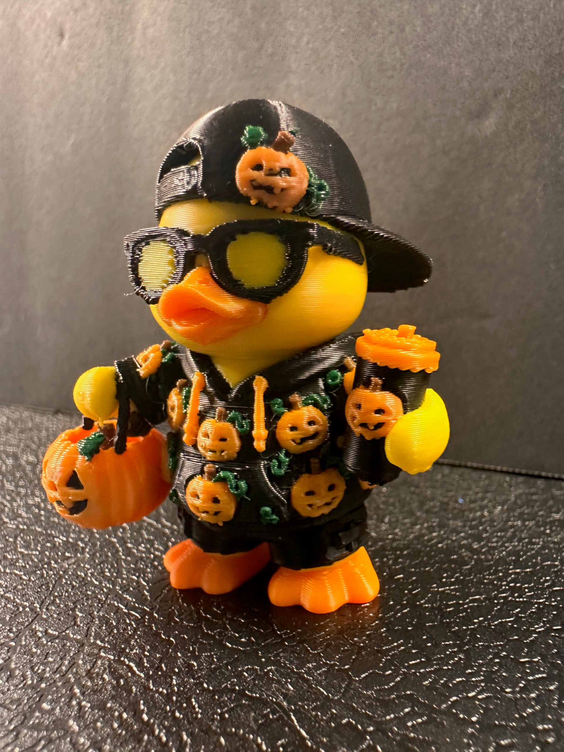 Pumpkin Dude Duck