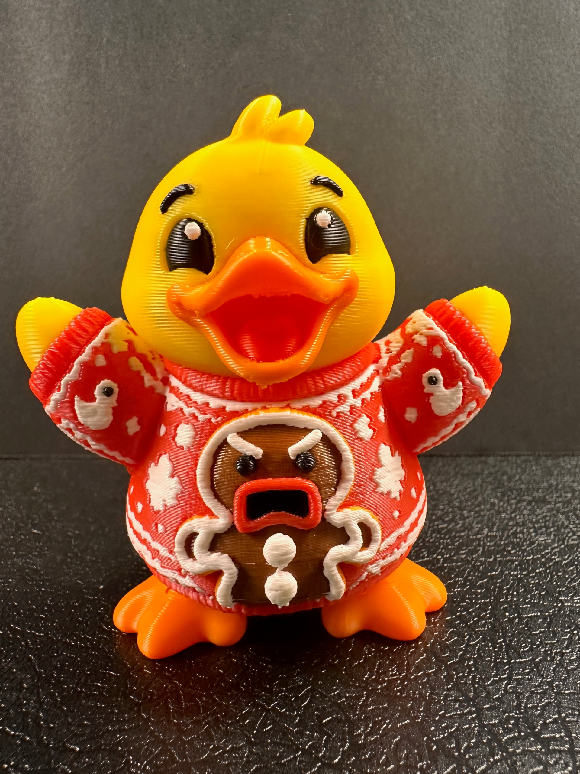 Gingerbread Sweater Duck